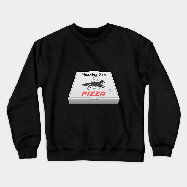 Running fox pizza Crewneck Sweatshirt by Shirt Vibin